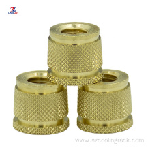 Brass Knurled Insert Nut Pin/brass threaded insert nuts